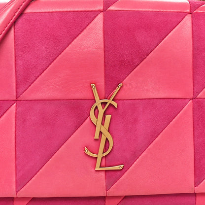 Saint Laurent Lambskin Patchwork Monogram Medium Jamie Pink 8 of 10