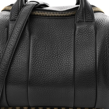 Alexander Wang Pebbled Lambskin Mini Rockie Black Pale Gold Hardware 8 of 10