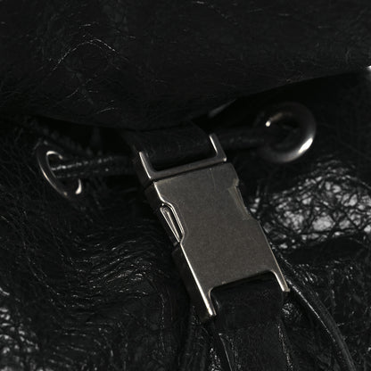 Balenciaga Agneau Silver Metallic Edge Hardware Backpack Black 14 of 14