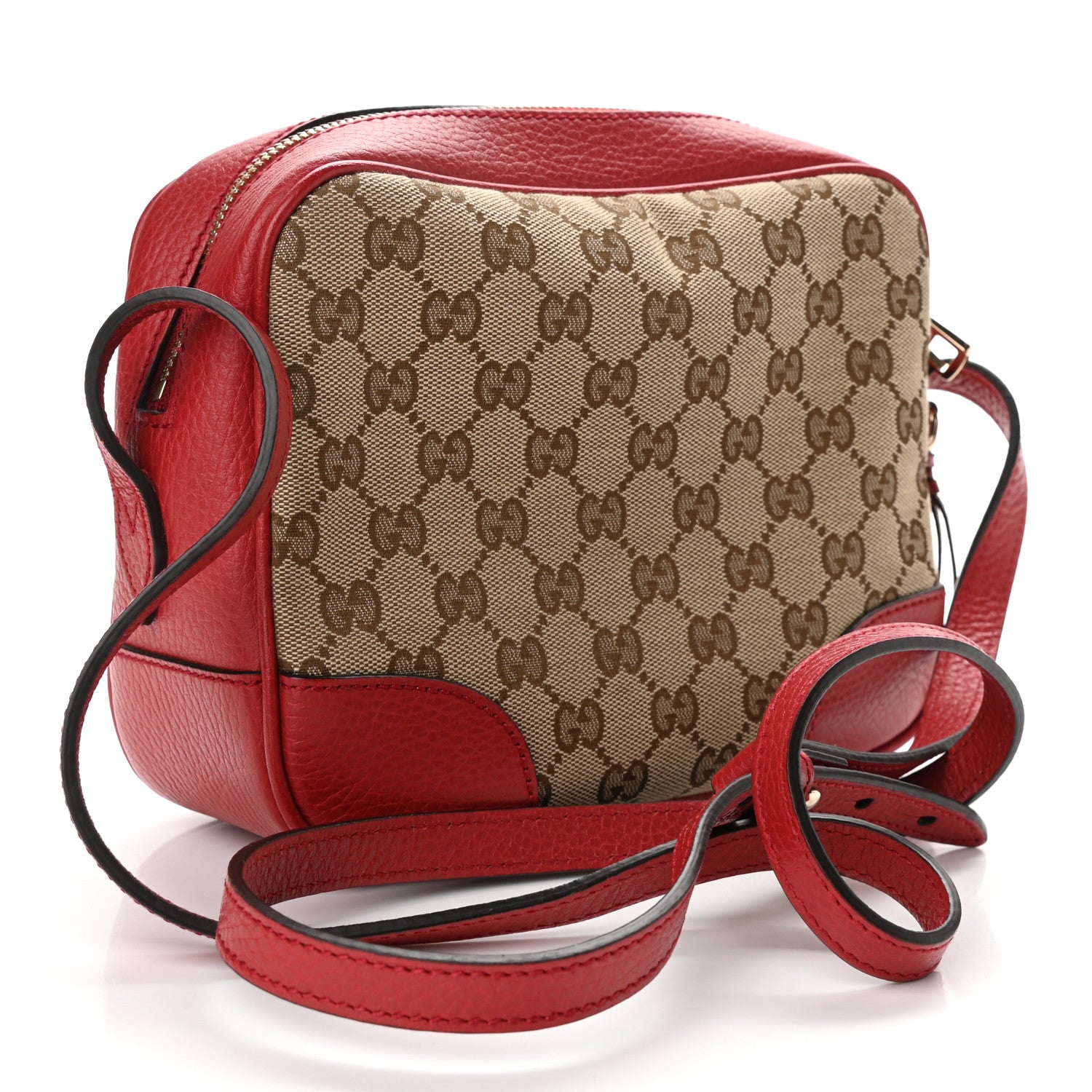 Gucci Monogram Mini Bree Messenger Bag Red 3 of 10