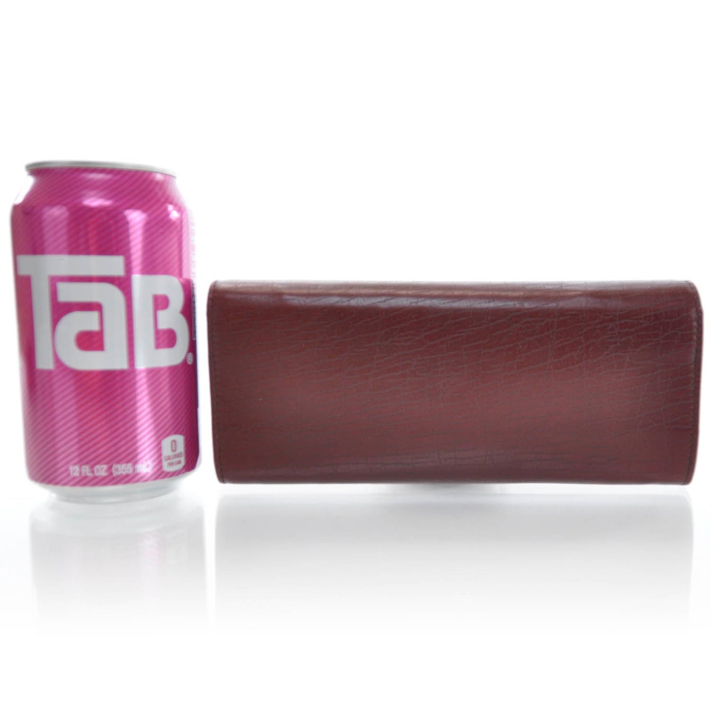 Leather Bamboo Clutch Bag