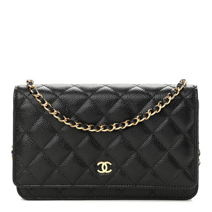 Chanel Caviar Quilted Wallet On Chain WOC Black 1 of 13