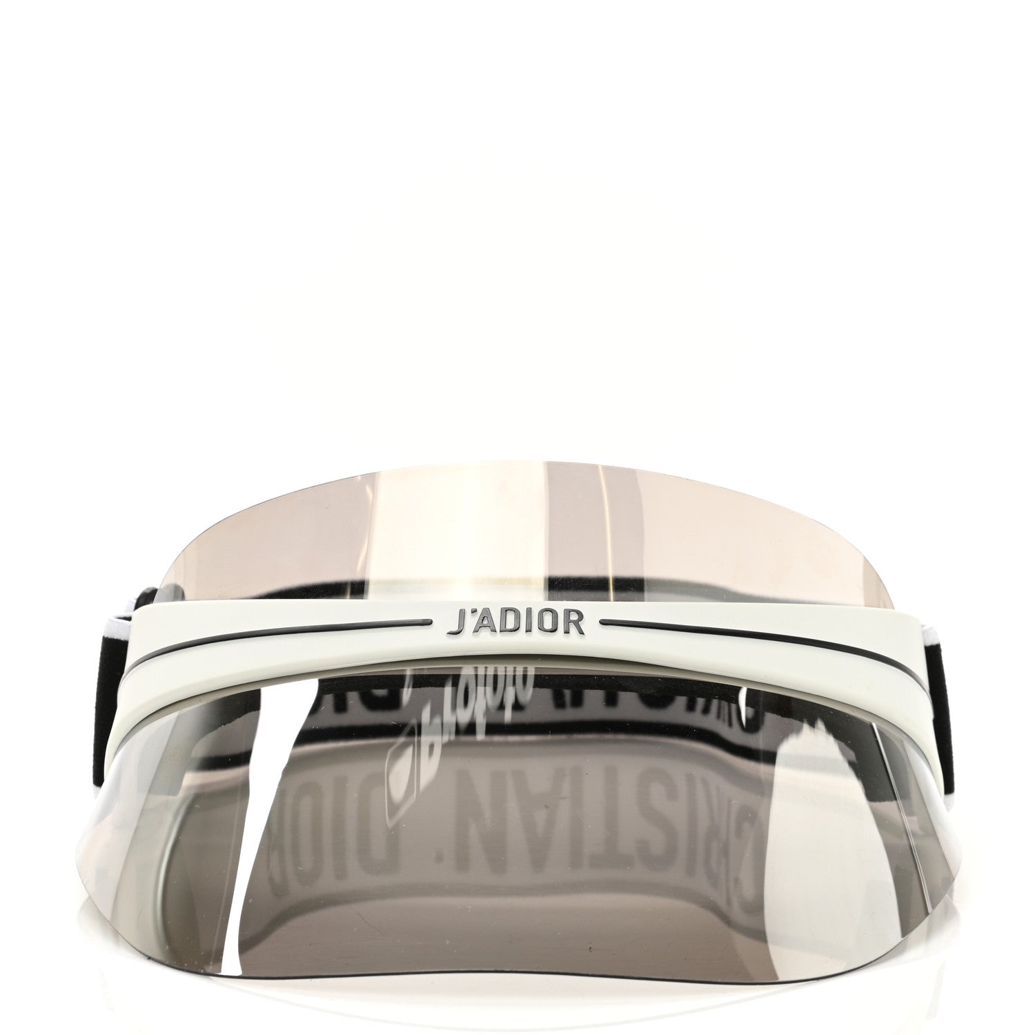 Christian Dior Mirrored DiorClub1 Sun Visor Silver 3 of 8