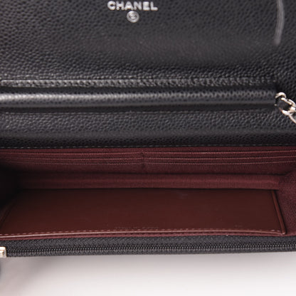 Chanel Caviar Quilted Wallet On Chain WOC Black 5 of 10