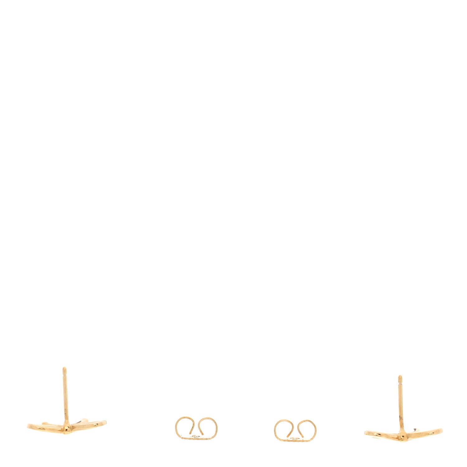 Tiffany 18K Yellow Gold Bow Earrings 3 of 5