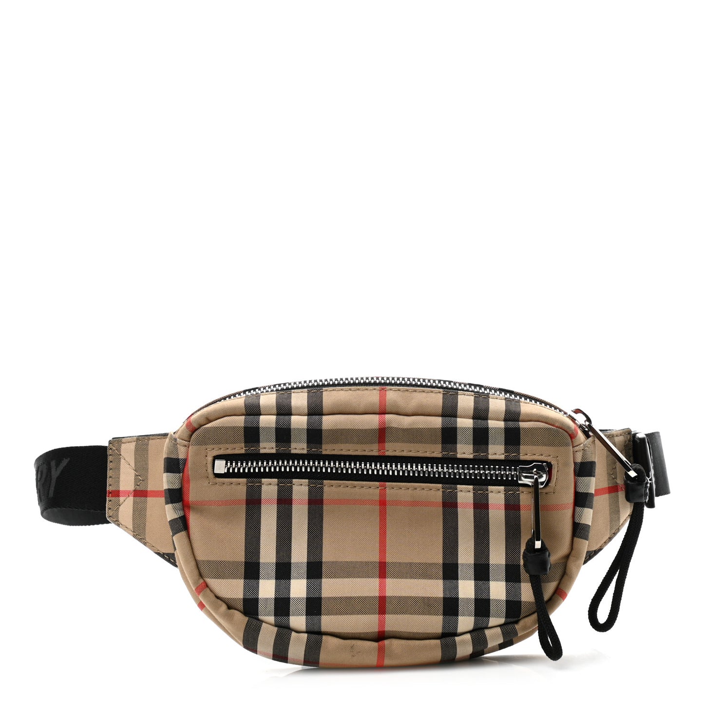 Nylon Vintage Check Small Cannon Bum Bag Archive Beige