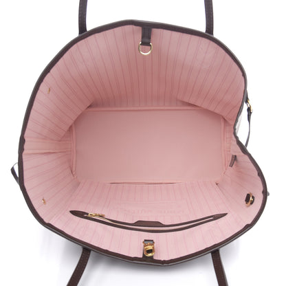 Louis Vuitton Damier Ebene Neo Neverfull MM Rose Ballerine 5 of 9