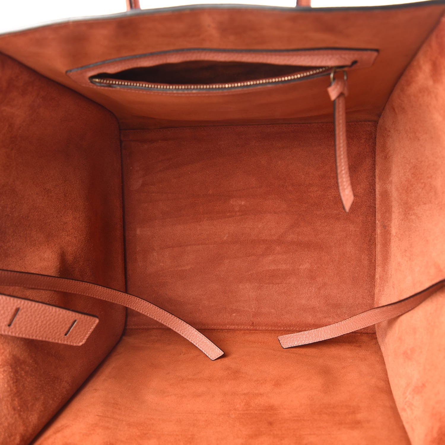Celine Shiny Grained Calfskin Medium Phantom Luggage Terracotta 5 of 9