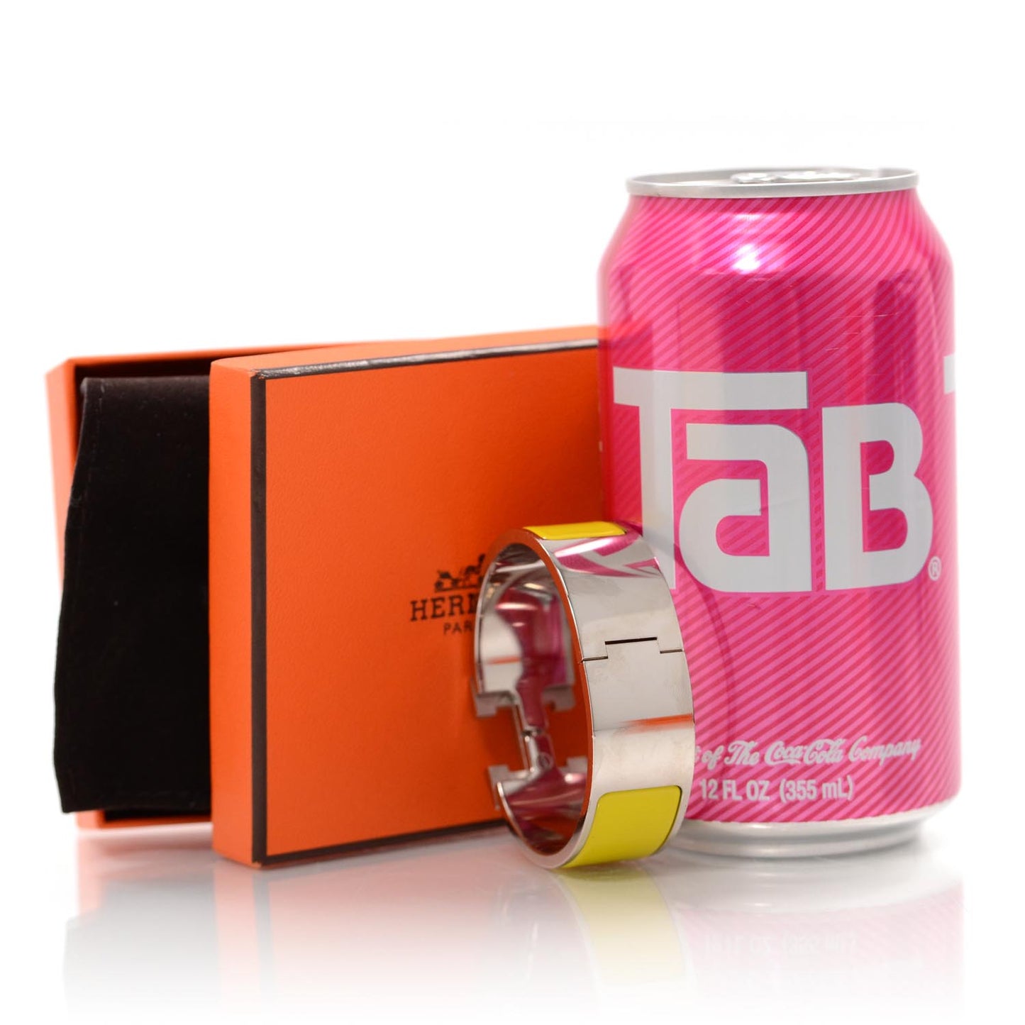 Enamel Wide Clic Clac H Bracelet Yellow