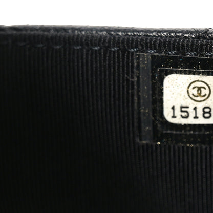 Chanel Lambskin Quilted Wallet On Chain WOC Black 8 of 12