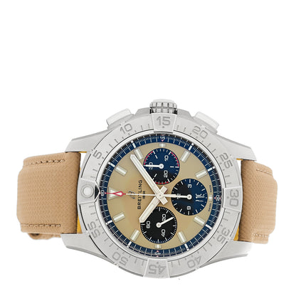 Breitling Stainless Steel Calfskin 44mm Avenger B01 Chronograph Automatic Watch Sand AB0147101A1X1 2 of 5