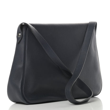 Hermes Taurillon Clemence Christine Bleu Indigo 3 of 15