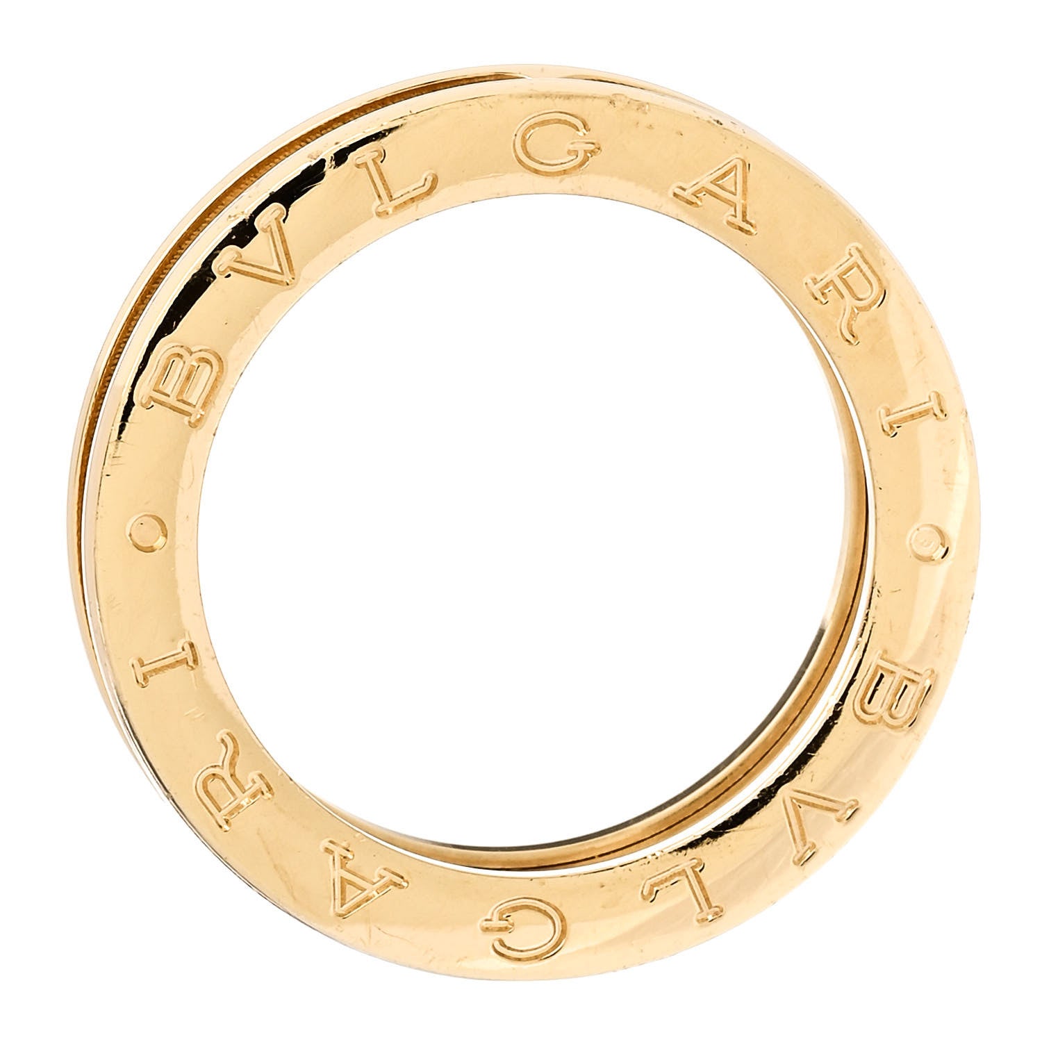 Bulgari 18K Yellow Gold B.Zero1 One-Band Ring 56 7.5 4 of 7