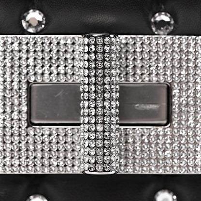 Tom Ford Lambskin Quilted Crystal Small Natalia Chain Bag Black 16 of 19