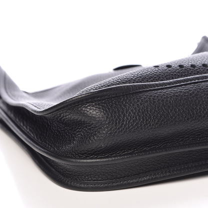 Hermes Taurillon Clemence Evelyne III PM Black 8 of 10