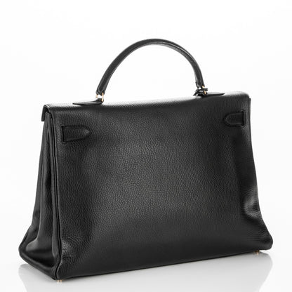 Hermes Ardennes Kelly Retourne 40 Black 3 of 21