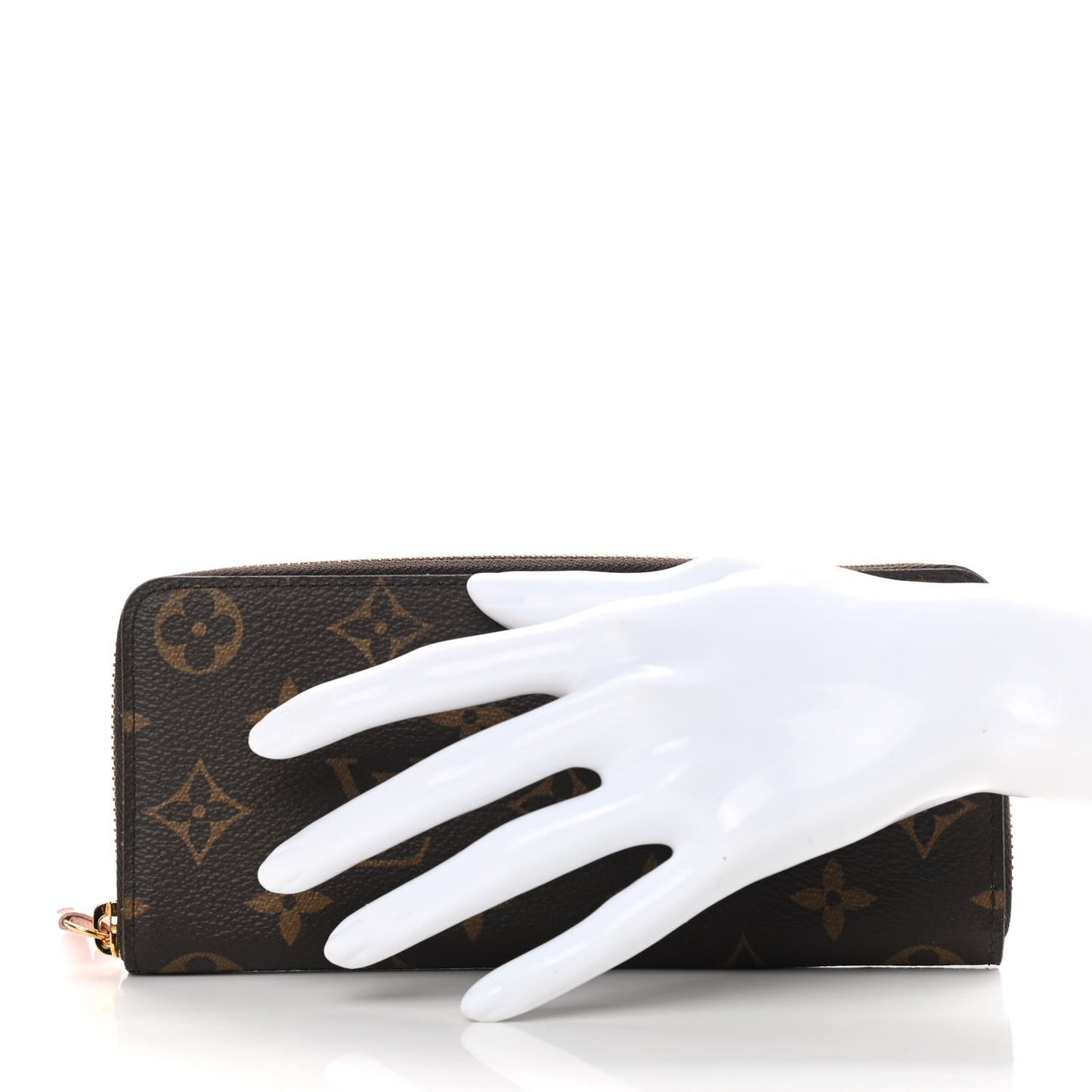 Monogram Clemence Wallet Rose Ballerine