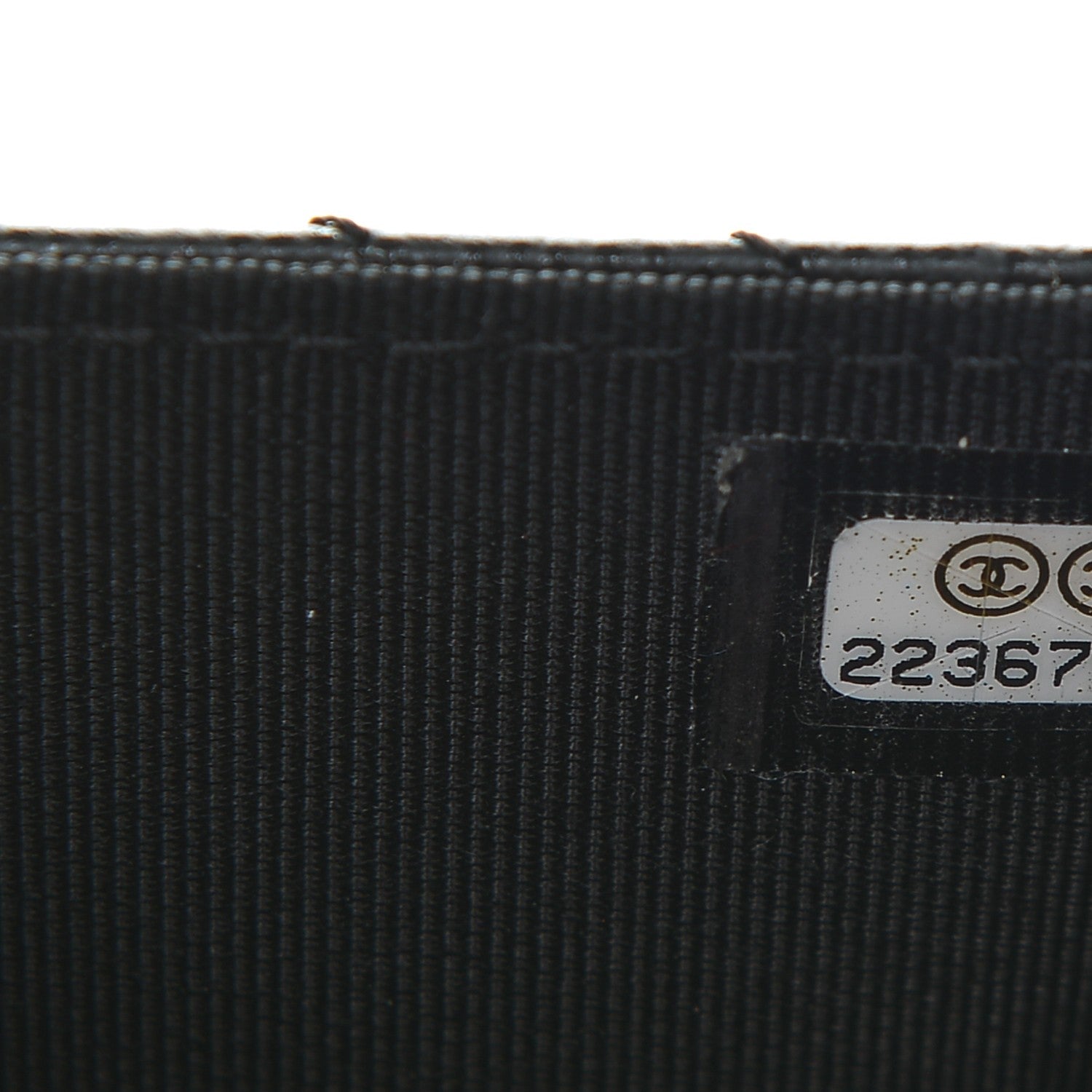 Chanel Caviar Chevron Quilted Wallet On Chain WOC Black 8 of 9