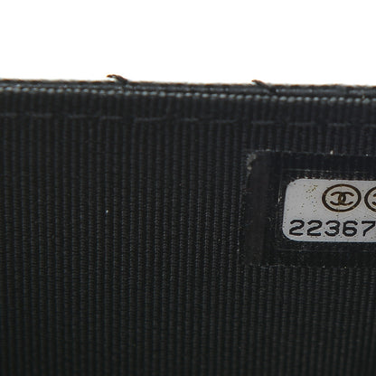 Chanel Caviar Chevron Quilted Wallet On Chain WOC Black 8 of 9