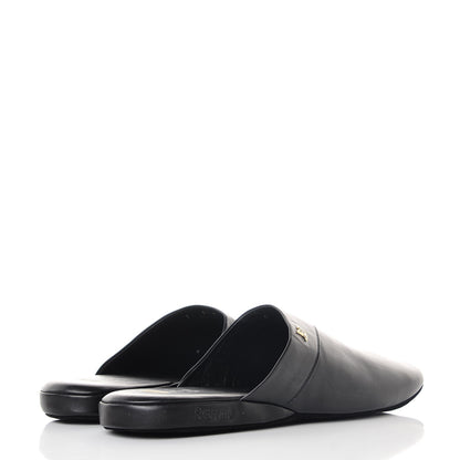 Louis Vuitton X SUPREME Lambskin Mens Hugh Slippers 9 Black 4 of 11