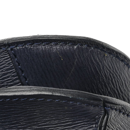 Celine Liege Calfskin Medium Classic Box Flap Bag Dark Blue 14 of 14
