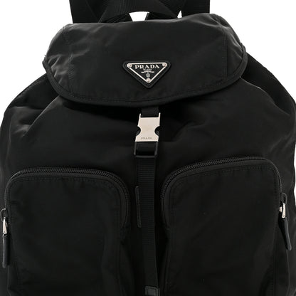 Prada Tessuto Nylon Saffiano Vela Backpack Black 8 of 12