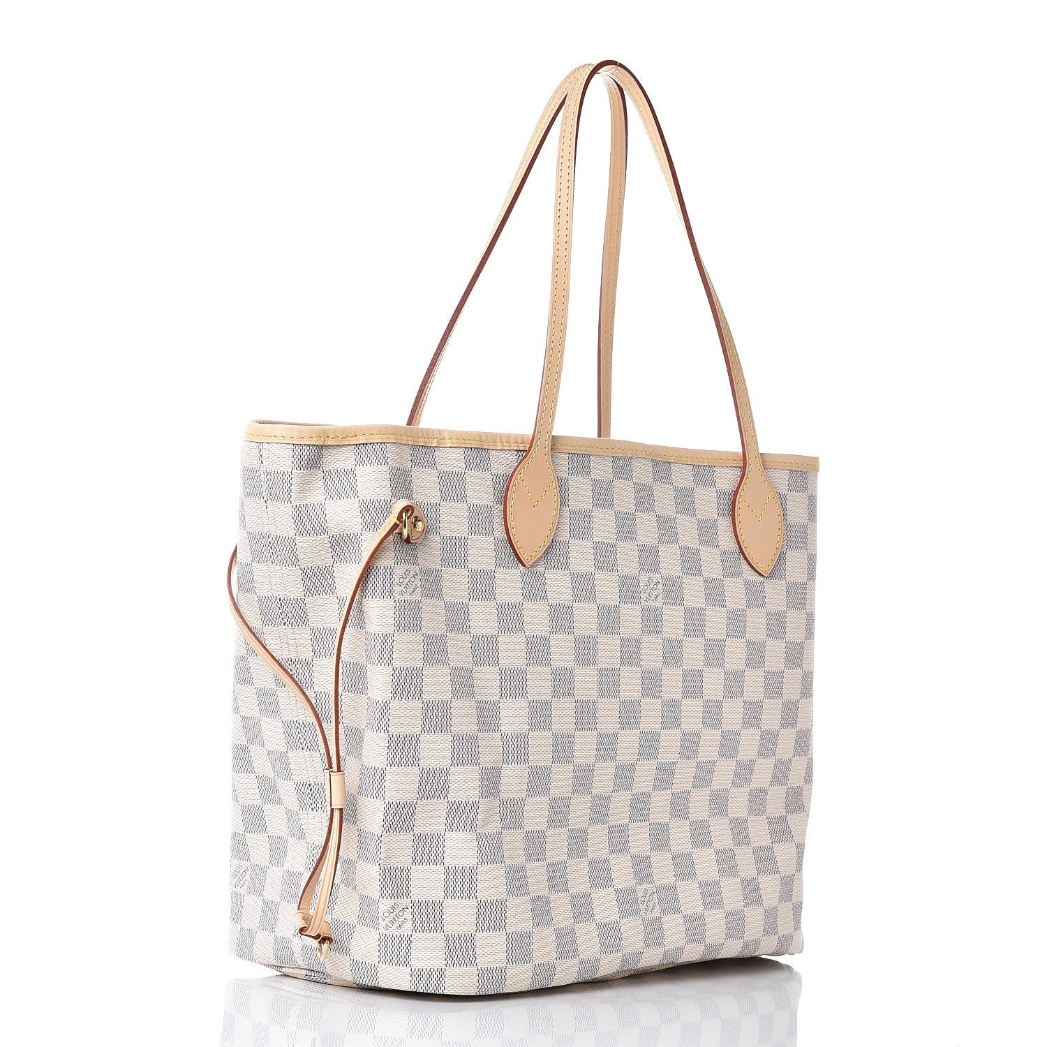 Louis Vuitton Damier Azur Neo Neverfull MM Rose Ballerine 4 of 9