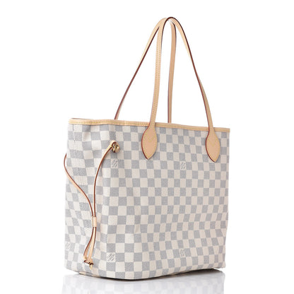 Louis Vuitton Damier Azur Neo Neverfull MM Rose Ballerine 4 of 9