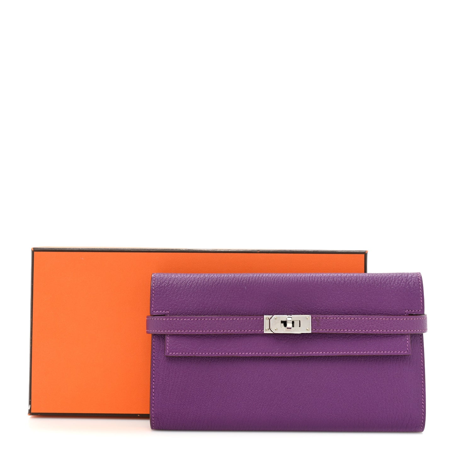 Chevre Mysore Kelly Longue Wallet Violet