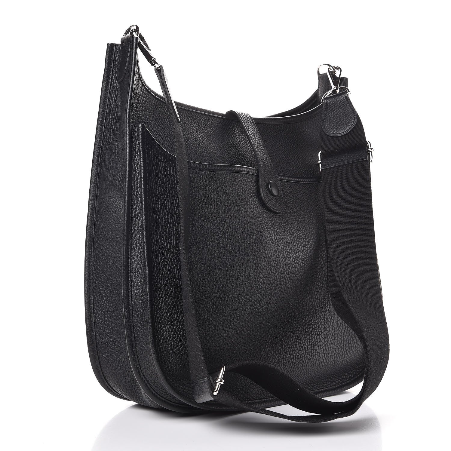 Hermes Taurillon Clemence Evelyne III GM Black 3 of 8