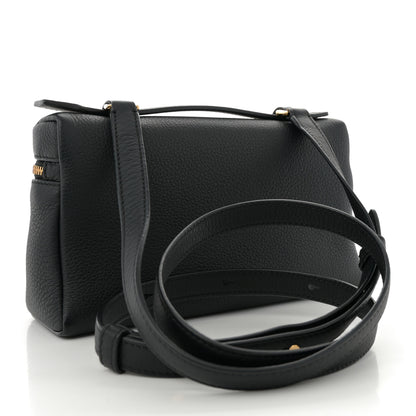 Loro Piana Grained Calfskin L19 Extra Pocket Pouch Black 3 of 10