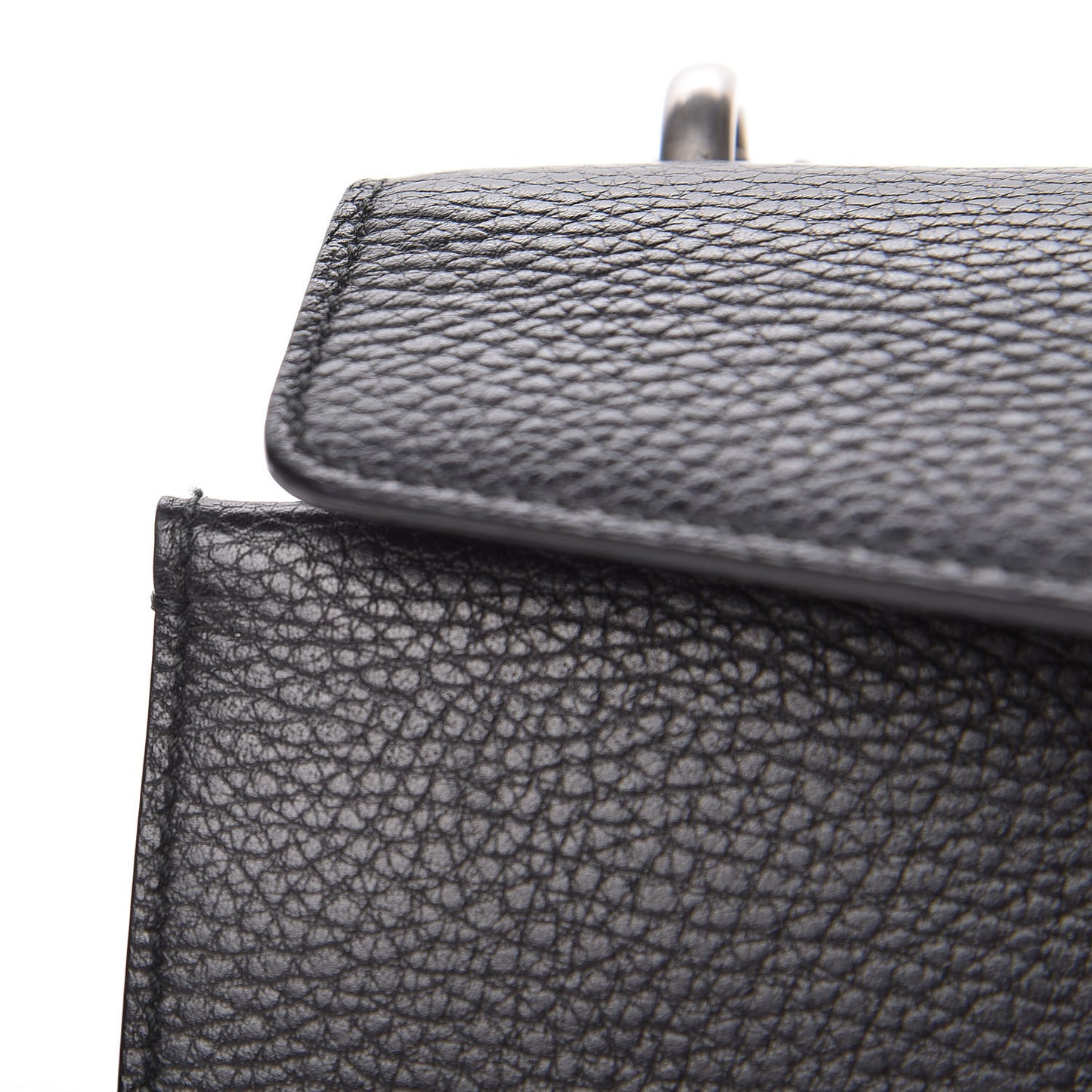 Pebbled Calfskin Small Dionysus Shoulder Bag Black