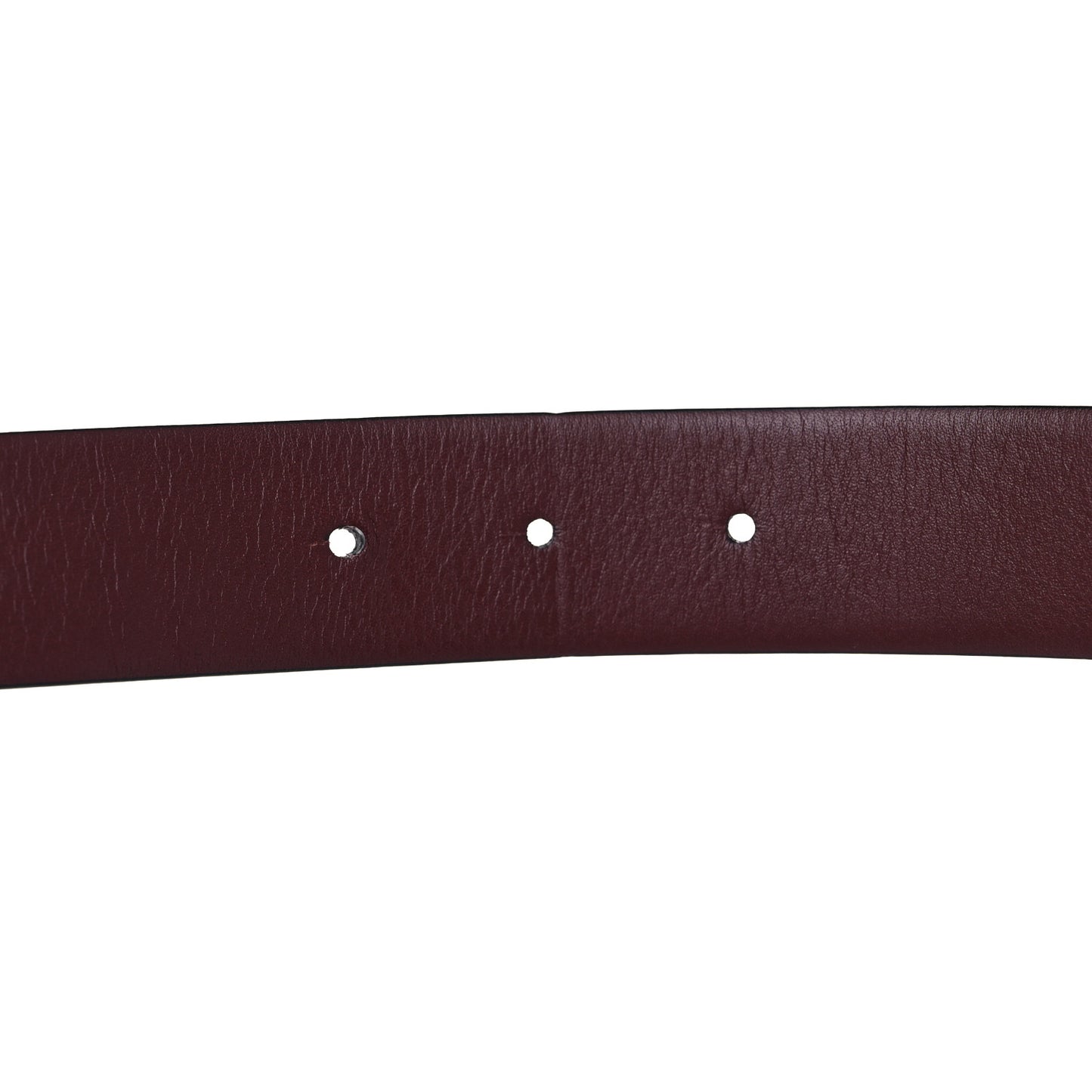 Calfskin CC Reversible Belt 95 Black Burgundy