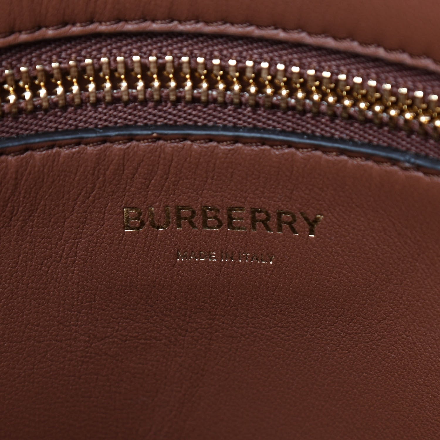 Burberry Smooth Calfskin Mini Pocket Bag Malt Brown 6 of 6