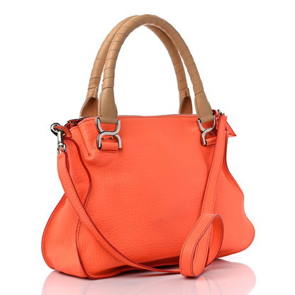 Chloe Calfskin Medium Marcie Satchel Orange Fizz 3 of 16
