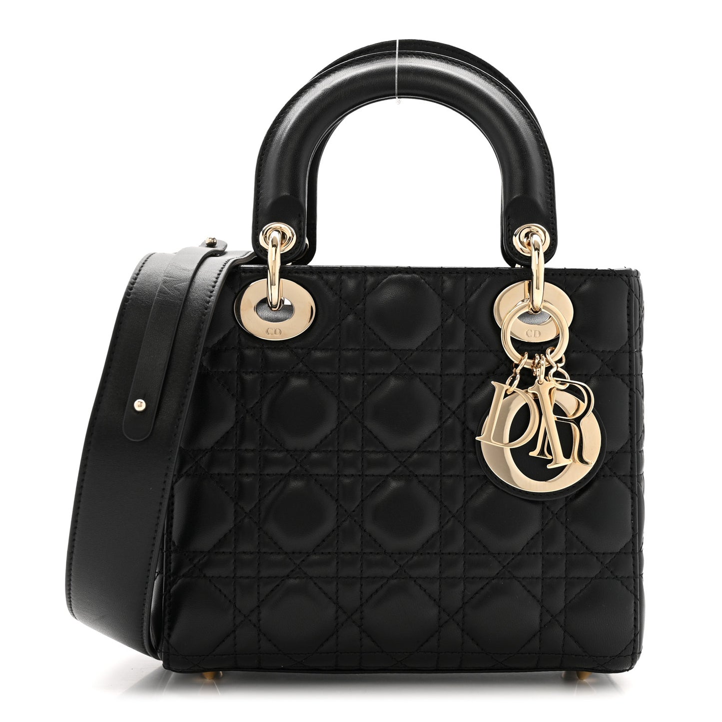 Lambskin Cannage Small My ABCDior Lady Dior Black