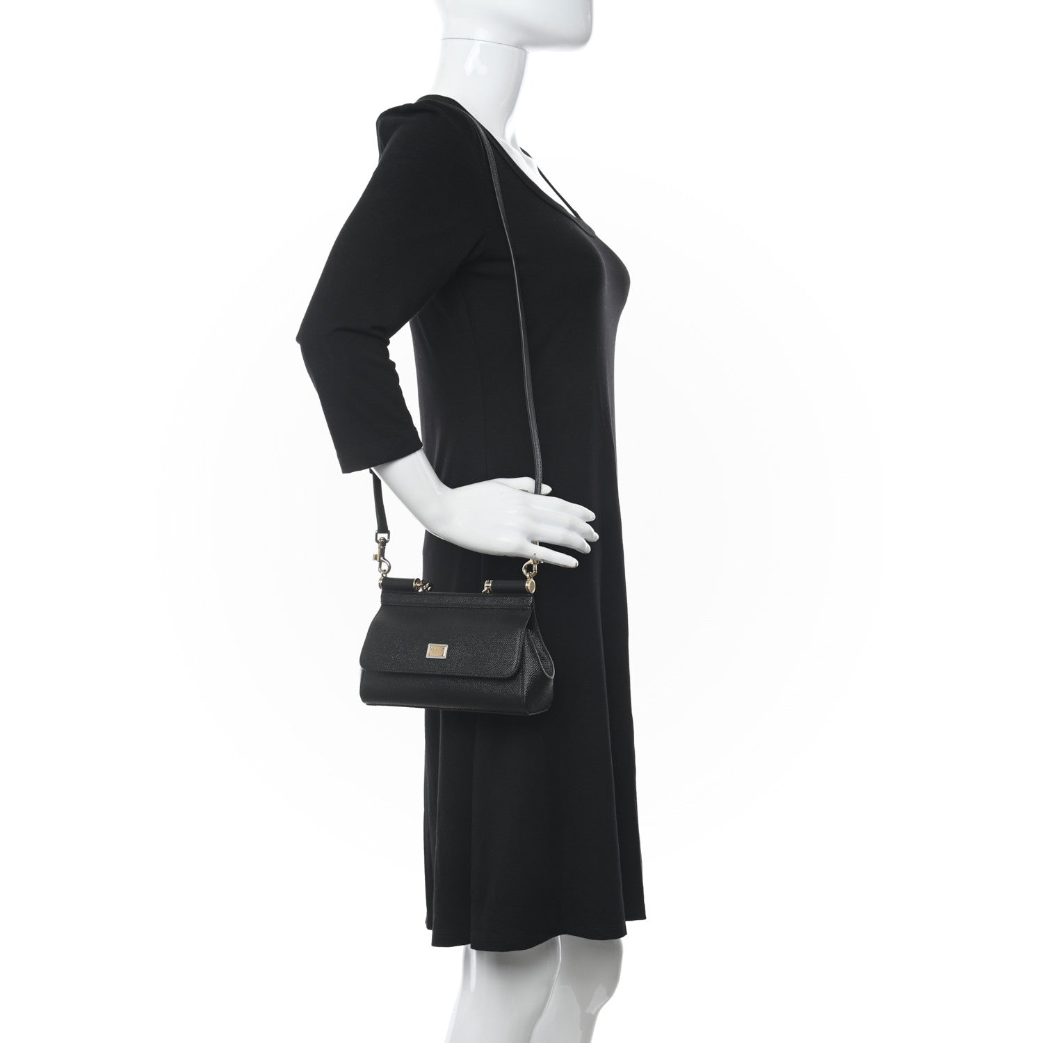 Dolce & Gabbana Dauphine Small Miss Sicily Satchel Black 2 of 7