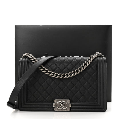 Chanel Caviar Quilted New Medium Boy Flap Black 11 of 11