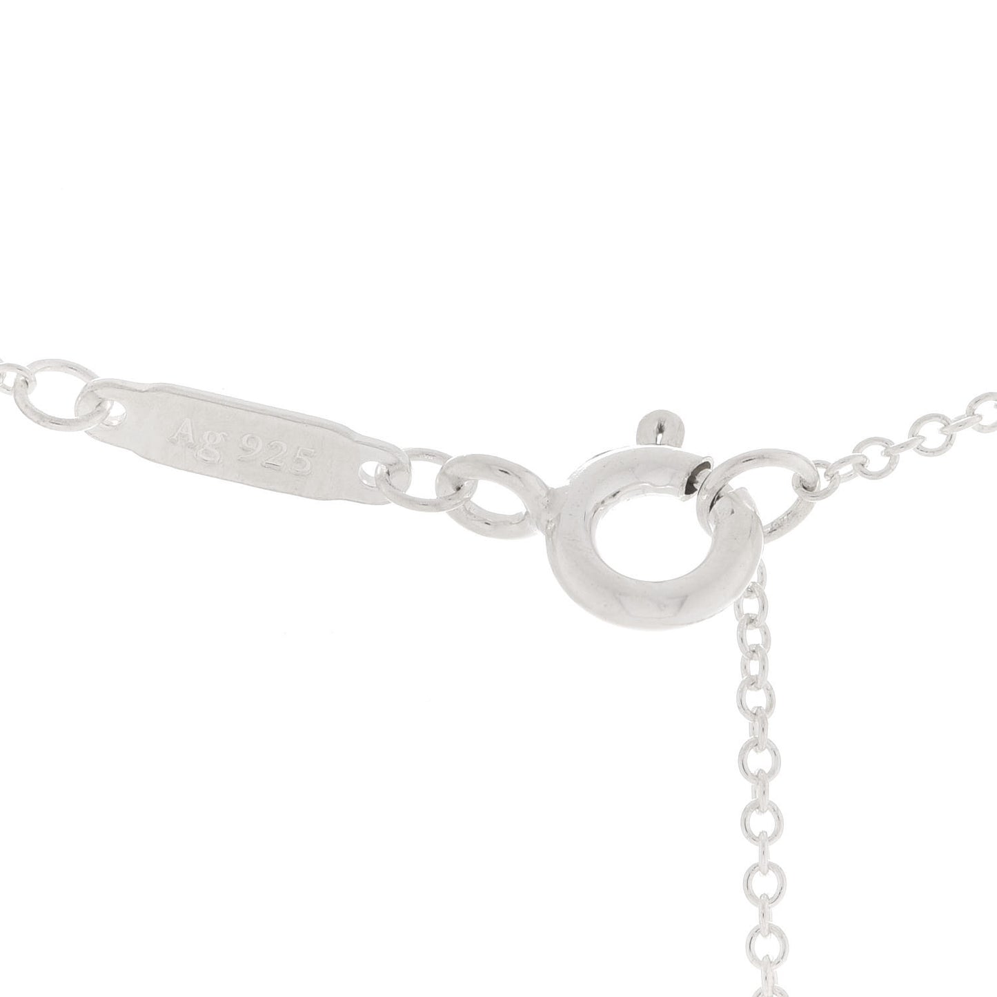 Sterling Silver Small T Wave Pendant Necklace