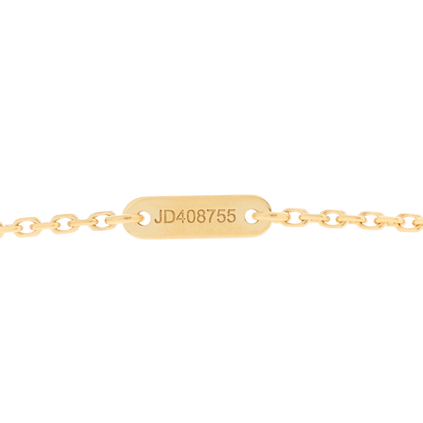 18K Yellow Gold Mother of Pearl Sweet Alhambra Pendant Necklace