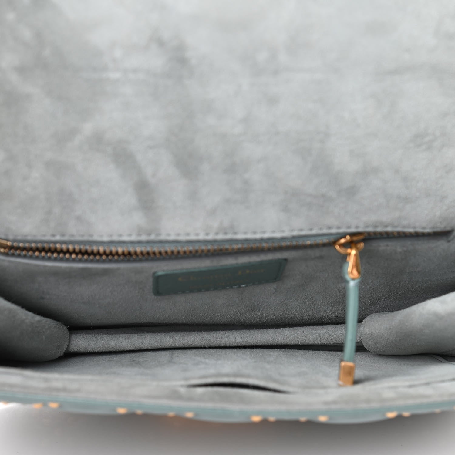 Christian Dior Lambskin Cannage Studded Small Dioraddict Flap Light Blue 4 of 4