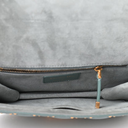 Christian Dior Lambskin Cannage Studded Small Dioraddict Flap Light Blue 4 of 4