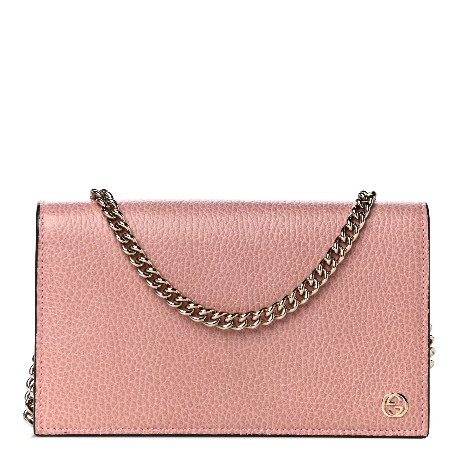 Gucci Dollar Calfskin Medium Betty Chain Wallet Soft Pink 1 of 9
