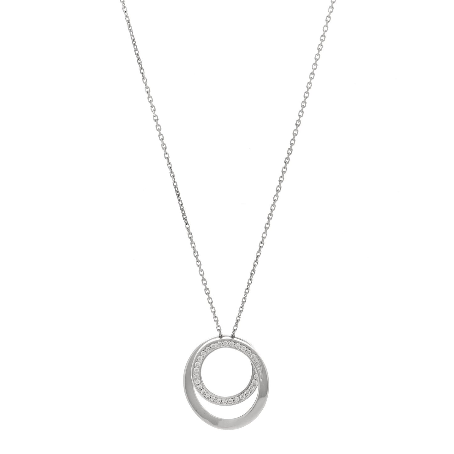 18K White Gold Diamond Etincelle De Cartier Pendant Necklace