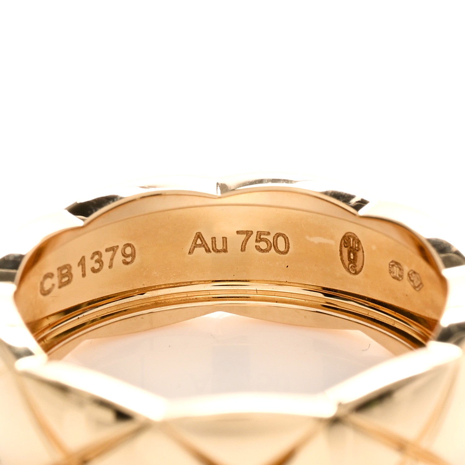Chanel 18K Yellow Gold Small Coco Crush Ring 55 7.25 3 of 4