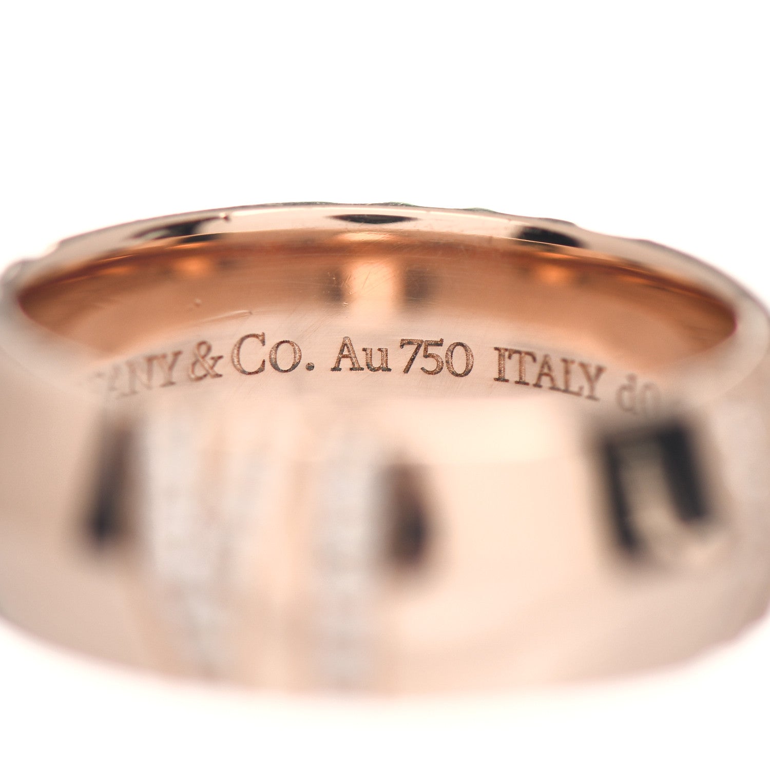 Tiffany 18K Rose Gold Diamond Atlas X Closed Wide Ring 54 7 4 of 4