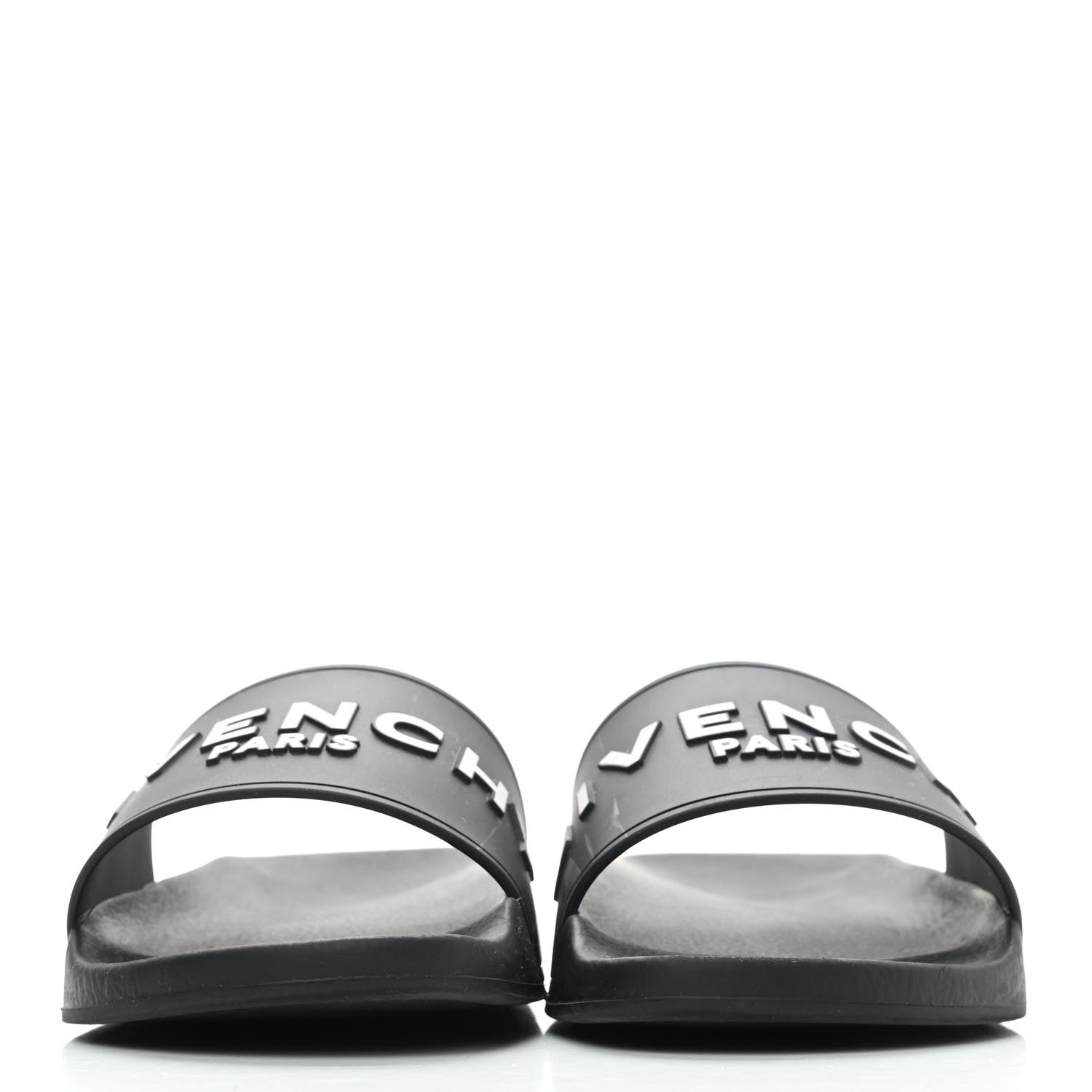 Givenchy Rubber Logo Pool Slide Sandals 37 Black 2 of 8