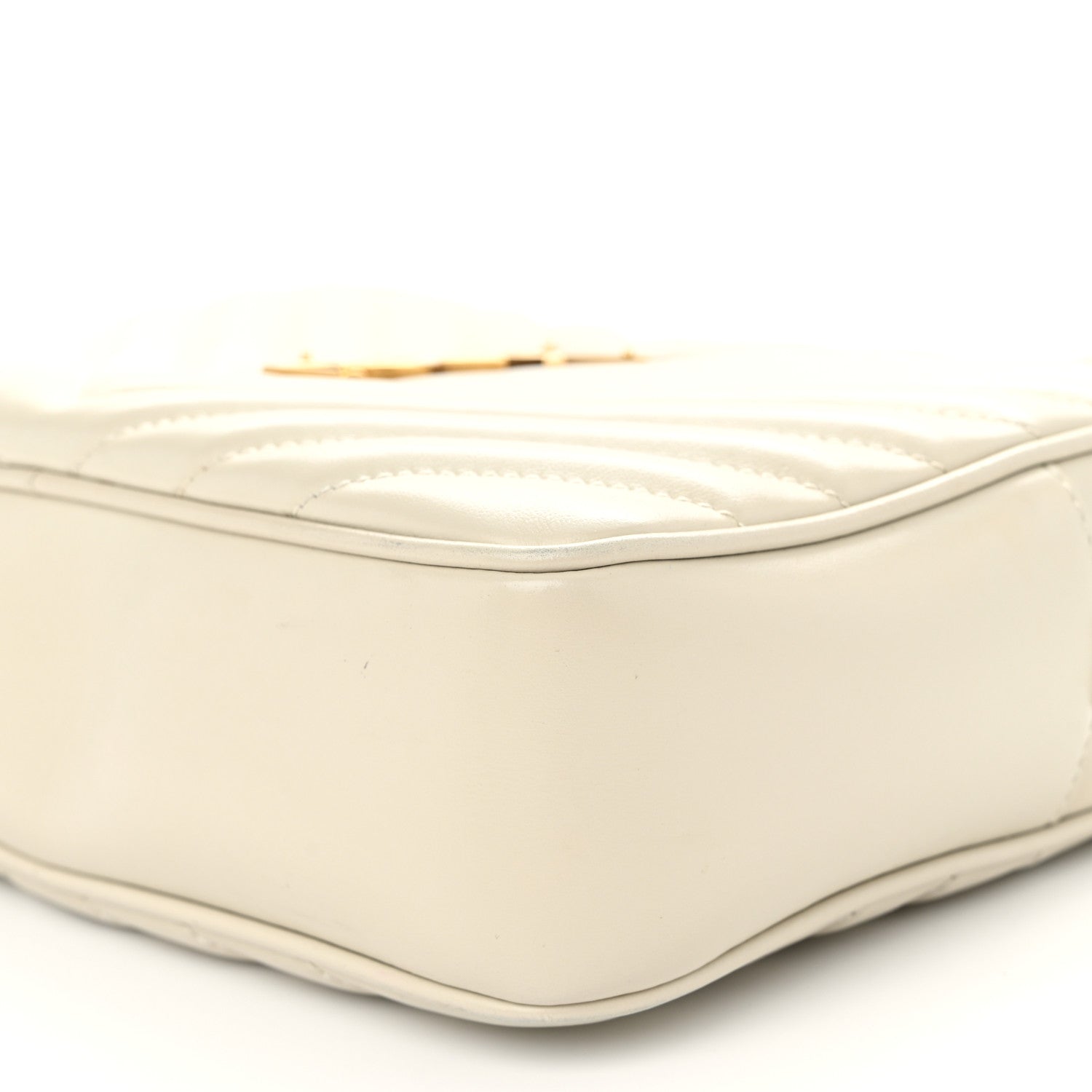 Saint Laurent Calfskin Matelasse Monogram Lou Camera Bag Crema Soft 9 of 12