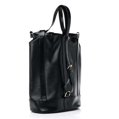 Louis Vuitton Epi Randonnee PM Black 3 of 12