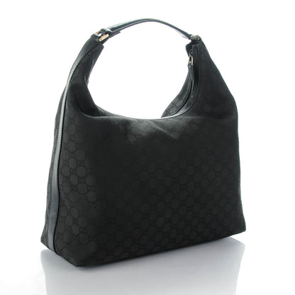 Gucci Nylon Monogram Large Hobo Black 3 of 7